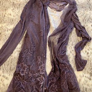 Loggia de Tessitori Embroidered Lightweight Cardigan Blazer